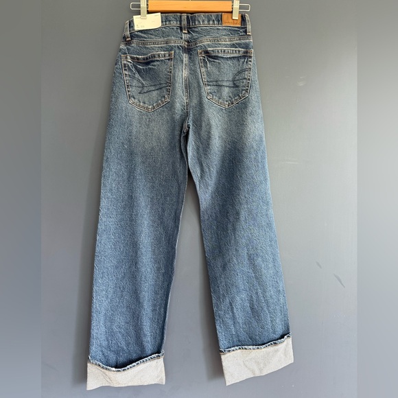 American Eagle Outfitters Blue Wide Leg Jeans - Picture 2 of 5